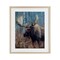 Stupell Industries Expressive Moose in Forest Framed Print Under Glass, design by James Corwin